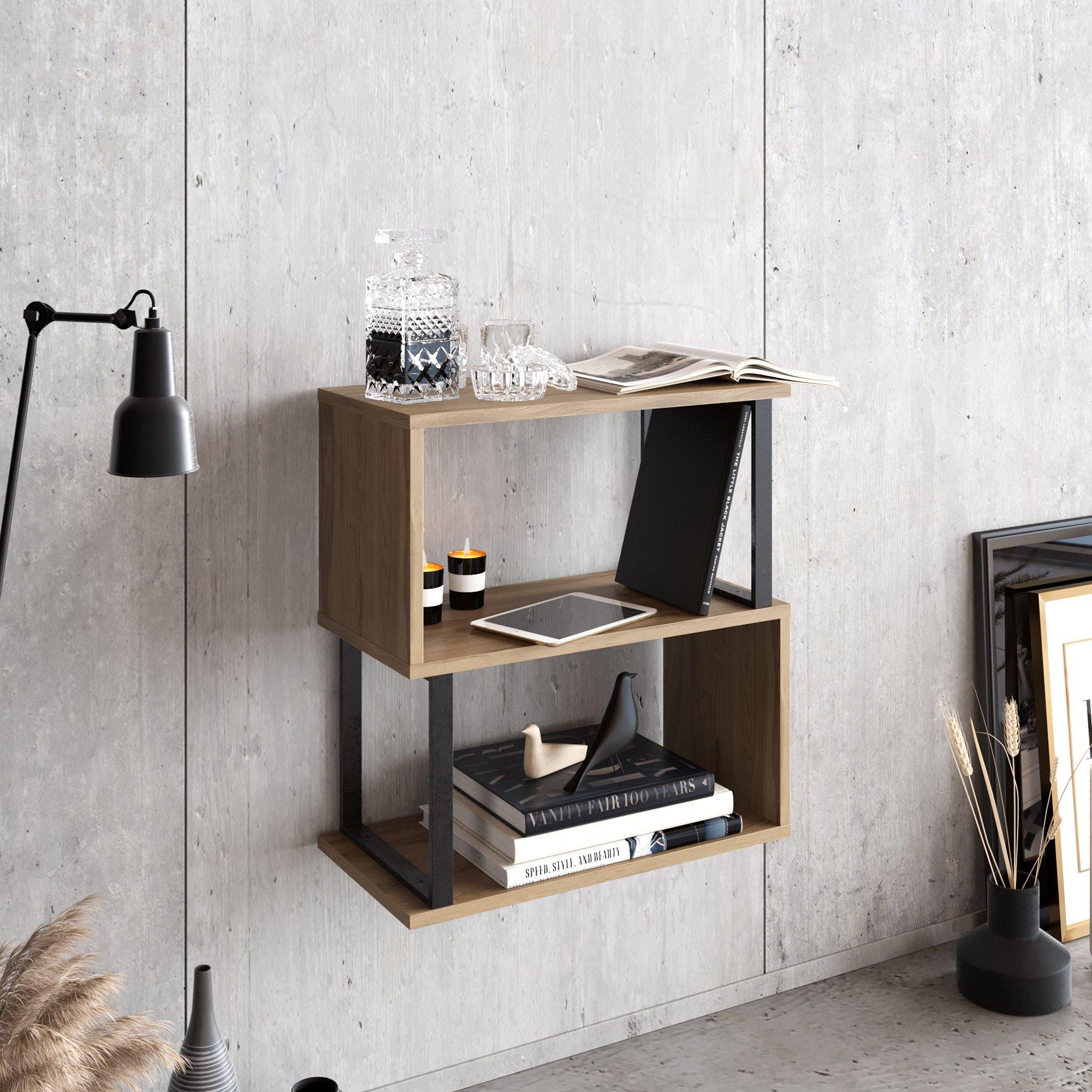 Lima Side Table with Metal Frame, 25"