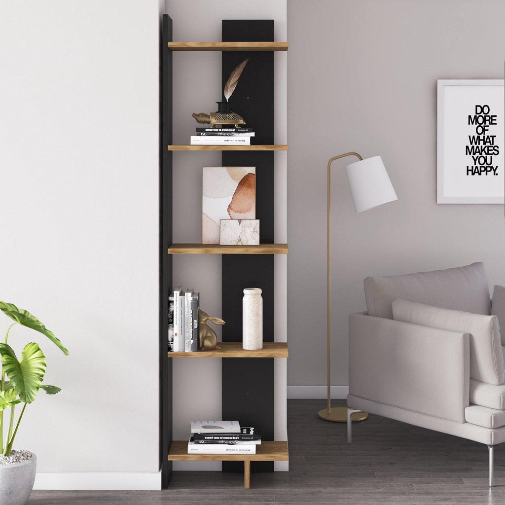 Alice 5-Tier Corner Bookcase