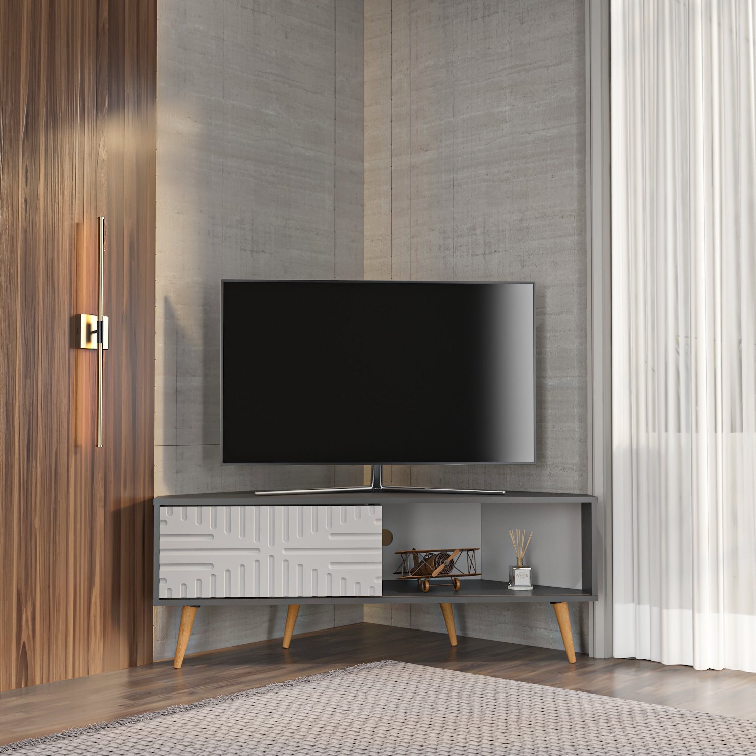 Mora Corner TV Stand