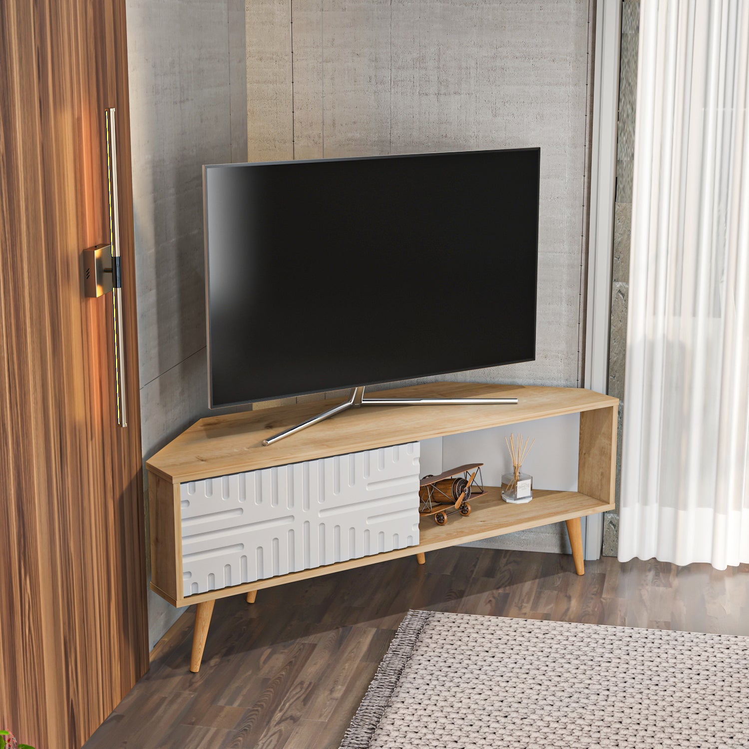 Mora Corner TV Stand
