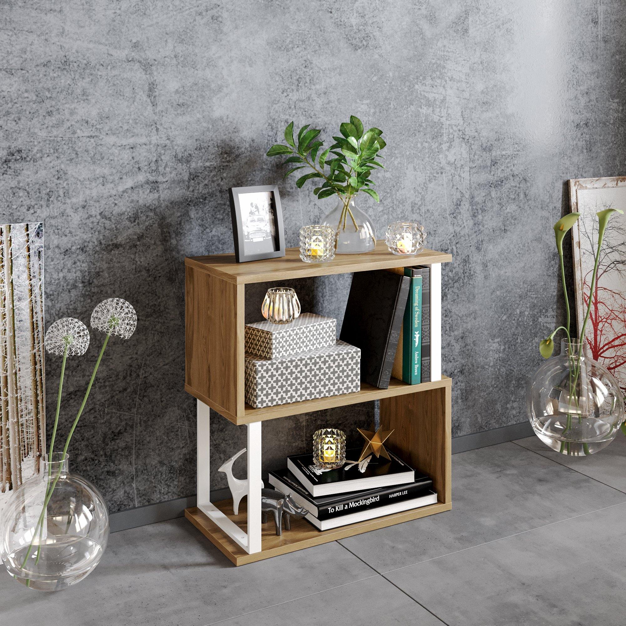 Lima Side Table with Metal Frame, 25"