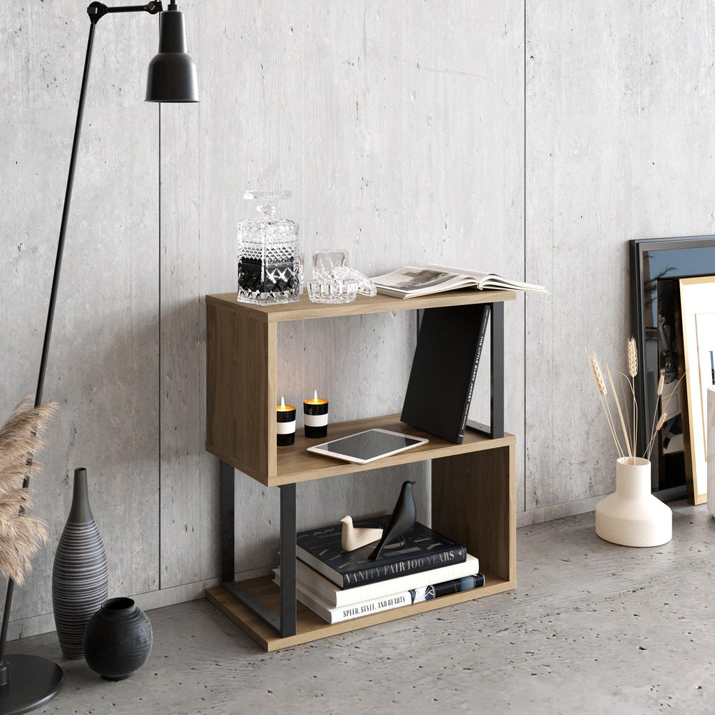 Lima Side Table with Metal Frame, 25"