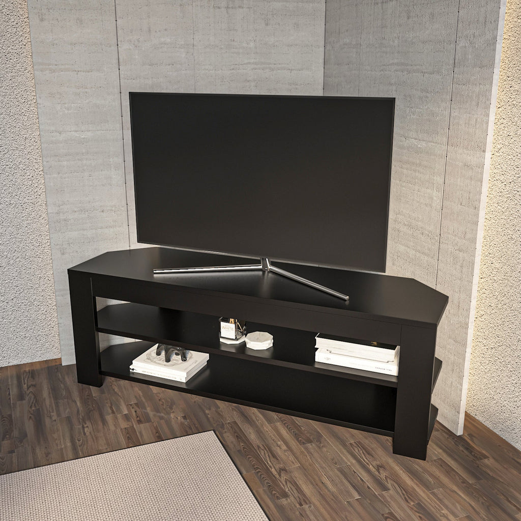 Rita Space-Saving Corner TV Stand