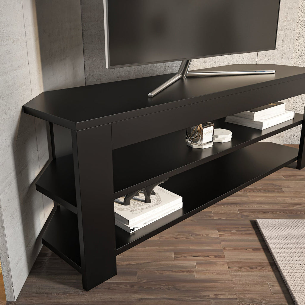 Rita Space-Saving Corner TV Stand