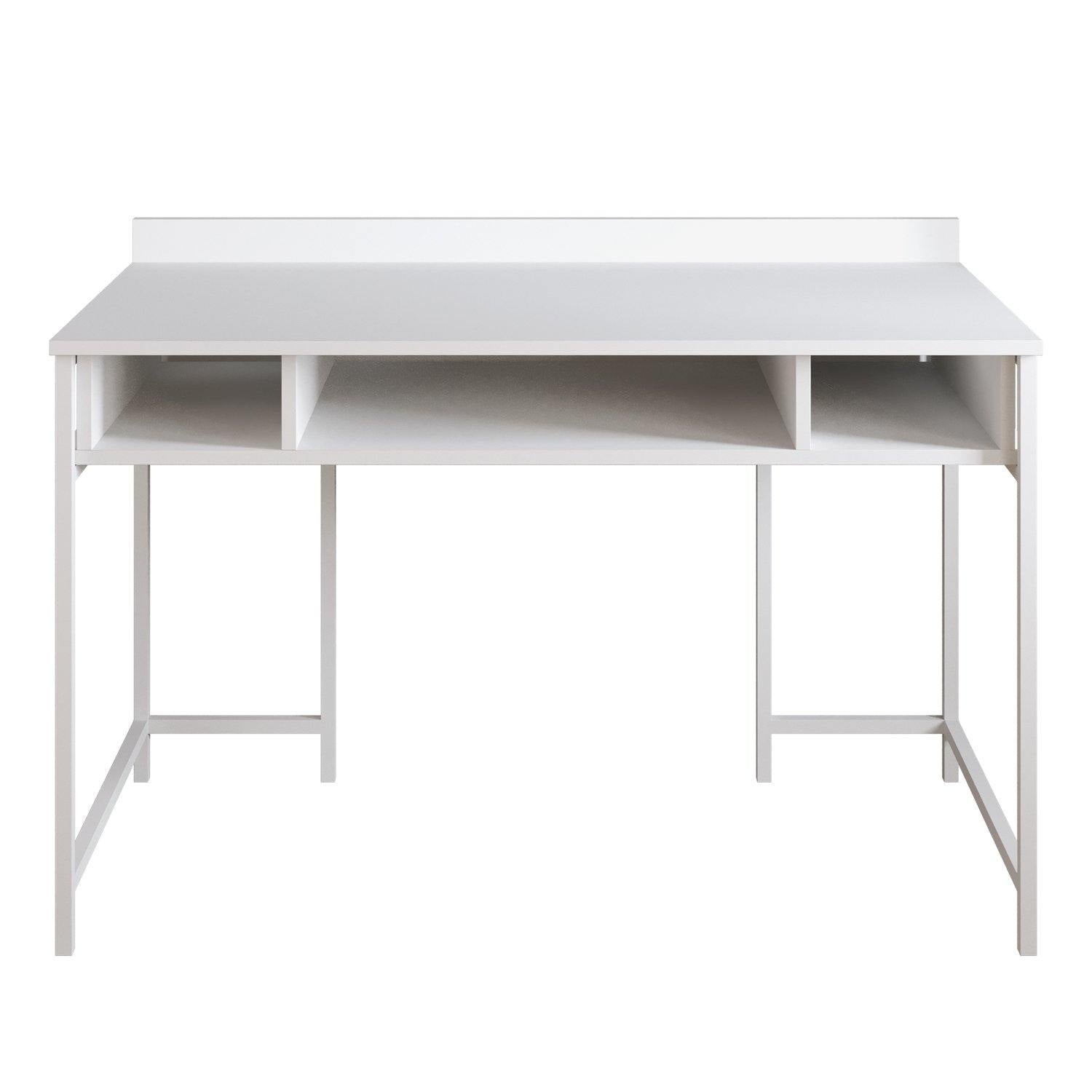 Tumata 47" Desk with Open Shelves & Metal Frame