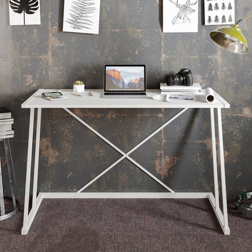 Anemon 47" Desk with Crossbar Metal Frame