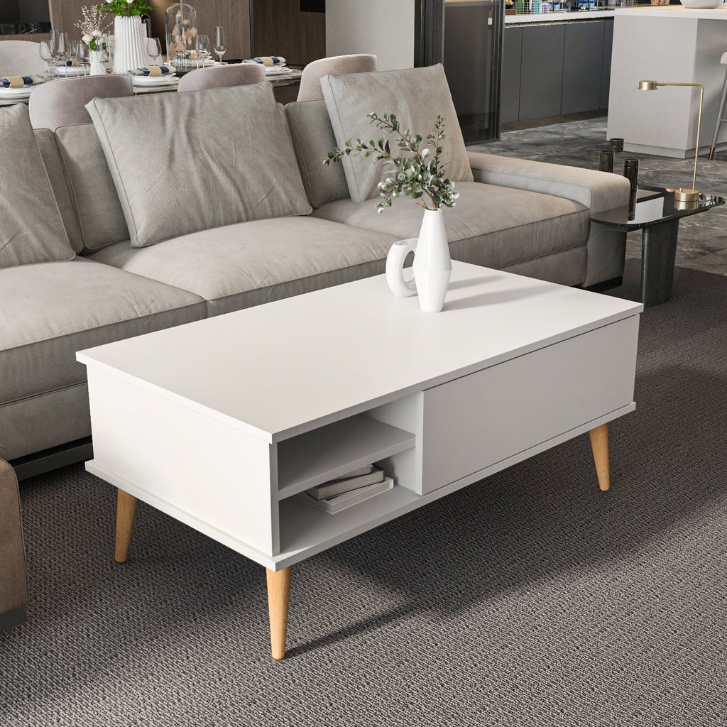 Como Hidden-Storage Coffee Table