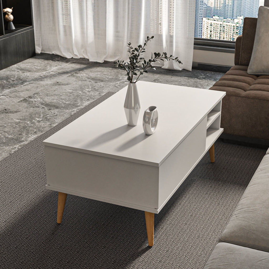 Como Hidden-Storage Coffee Table