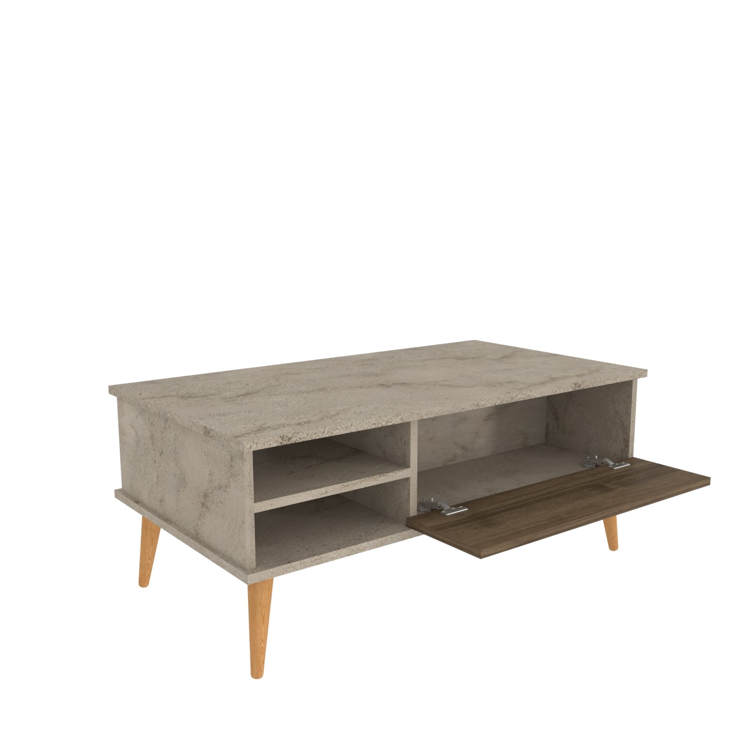 Como Hidden-Storage Coffee Table