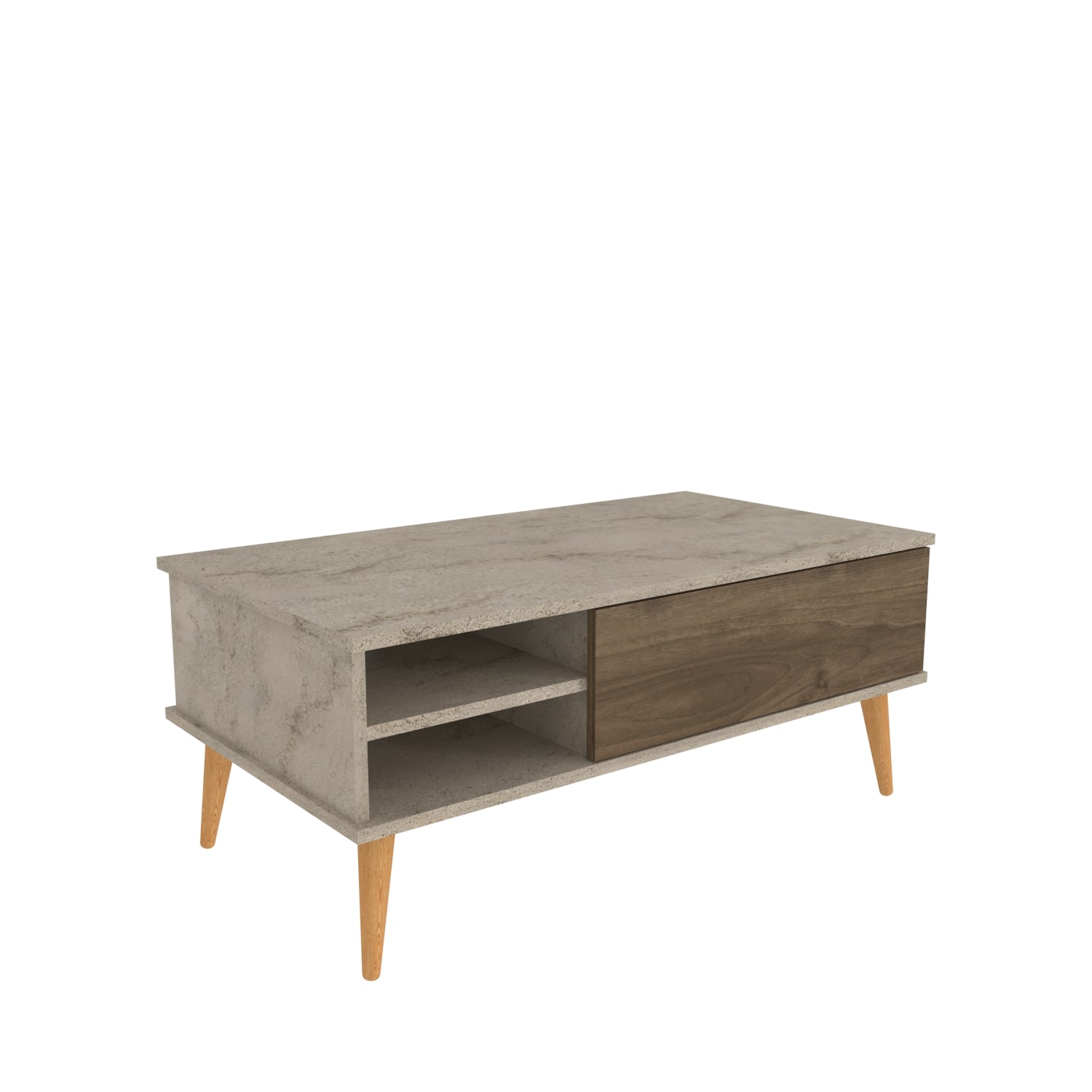 Como Hidden-Storage Coffee Table