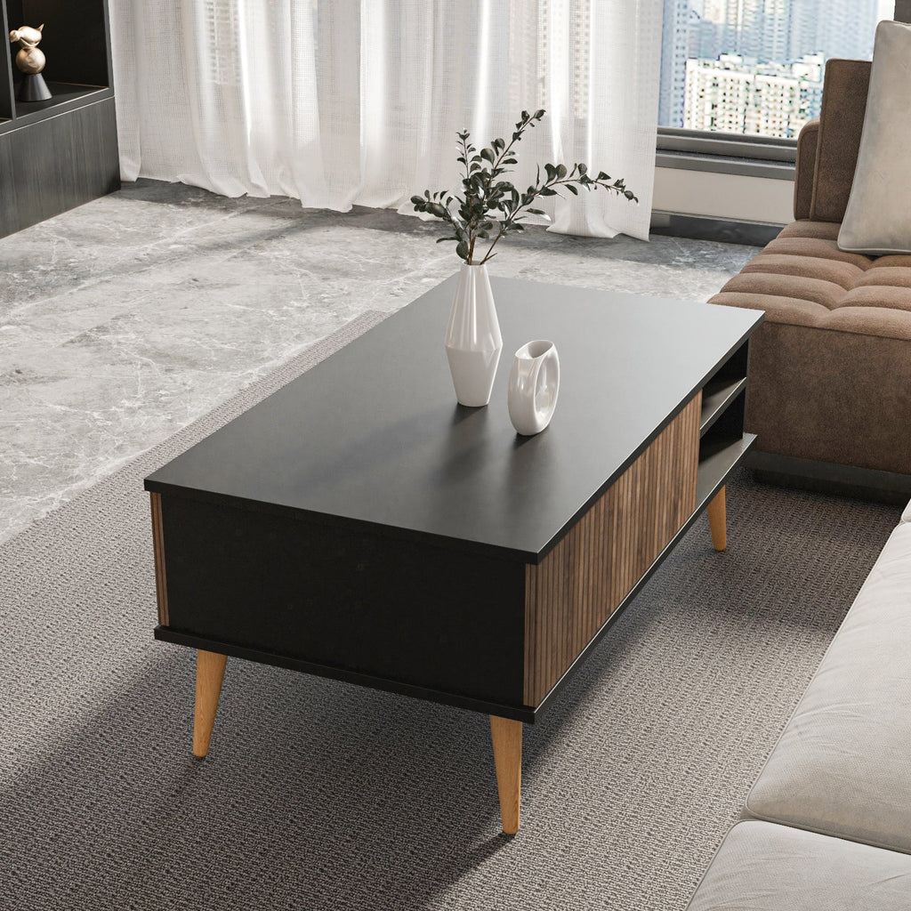 Como Hidden-Storage Coffee Table