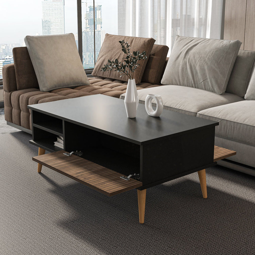 Como Hidden-Storage Coffee Table
