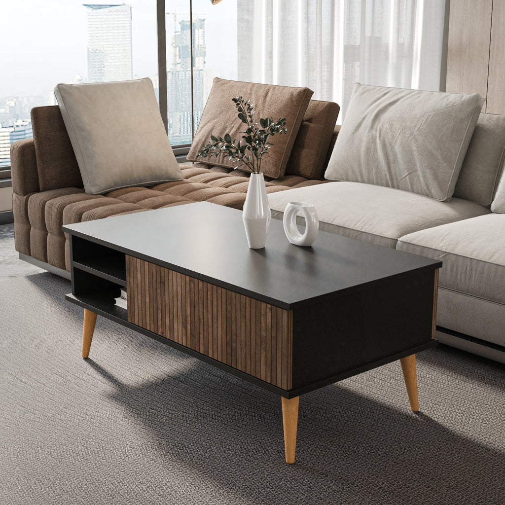 Como Hidden-Storage Coffee Table