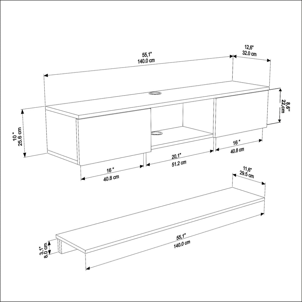 Elia Floating TV Stand