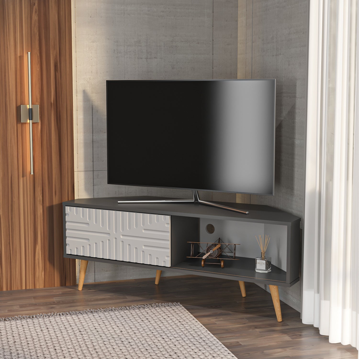 Mora Corner TV Stand