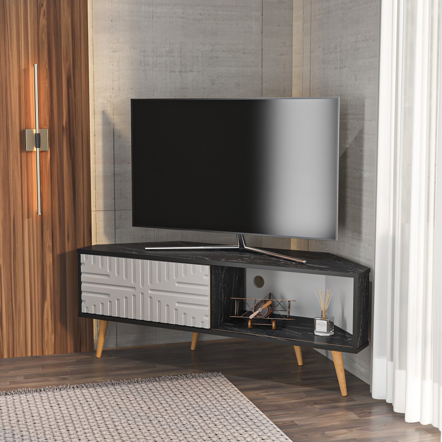 Mora Corner TV Stand
