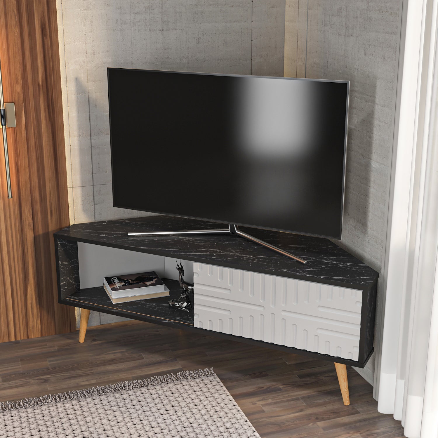 Mora Corner TV Stand
