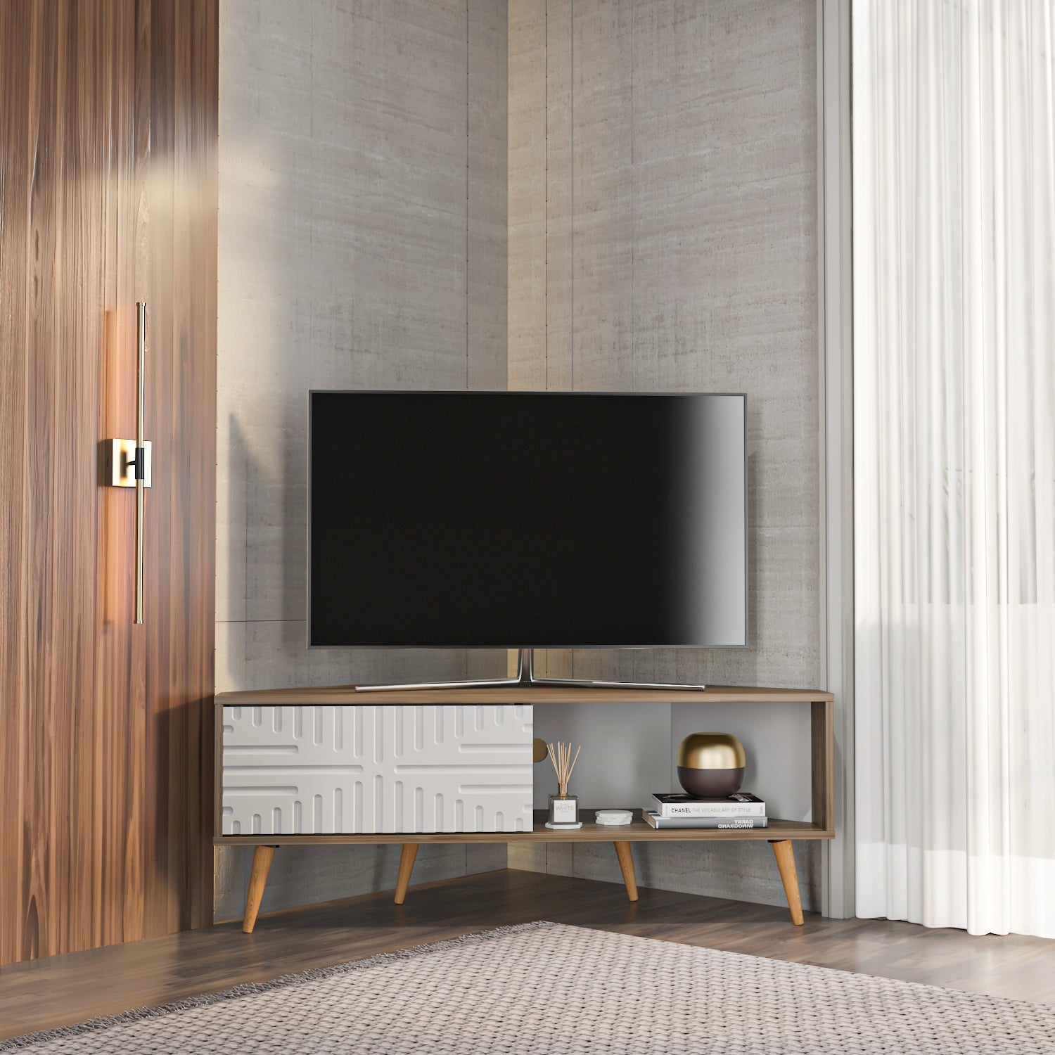 Mora Corner TV Stand