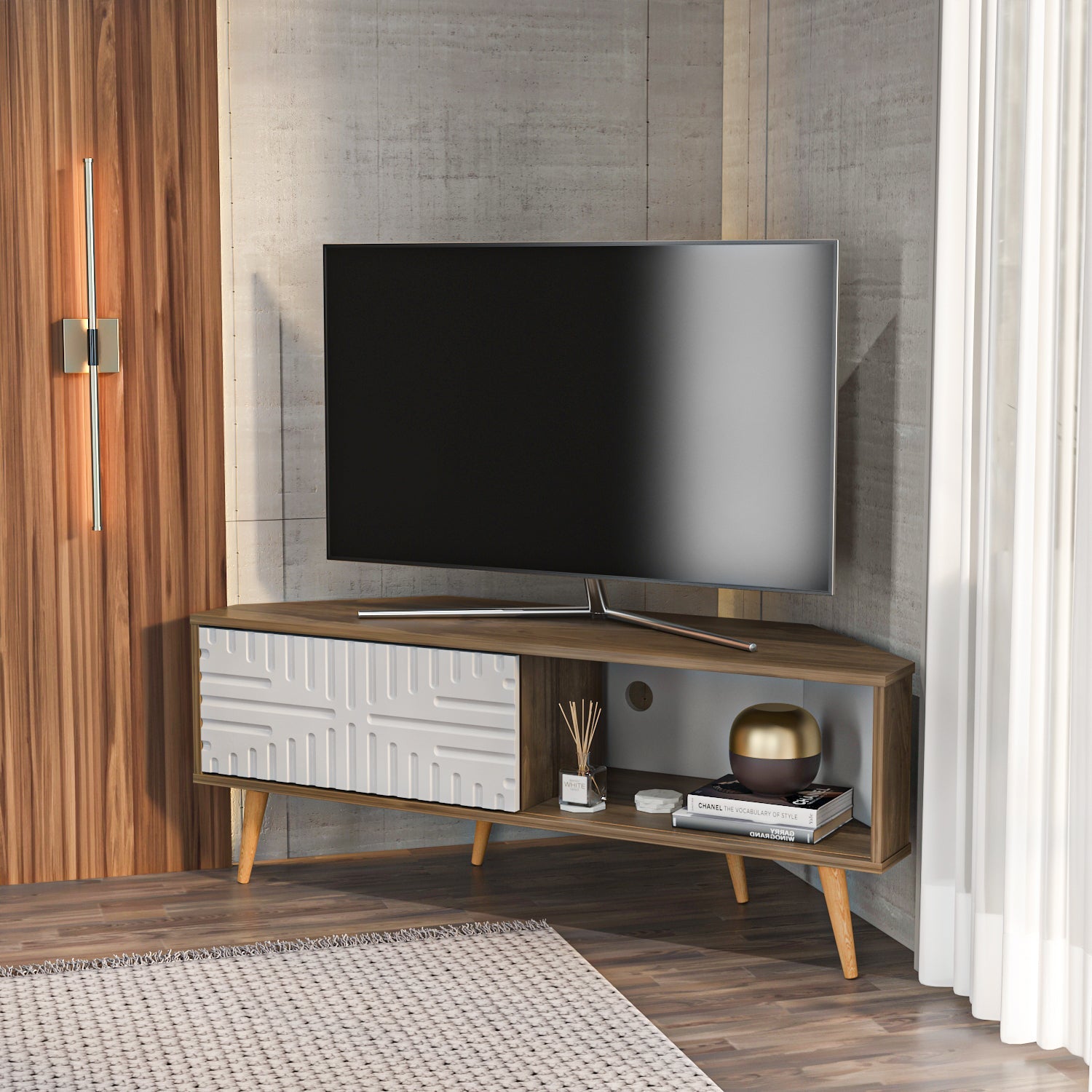Mora Corner TV Stand