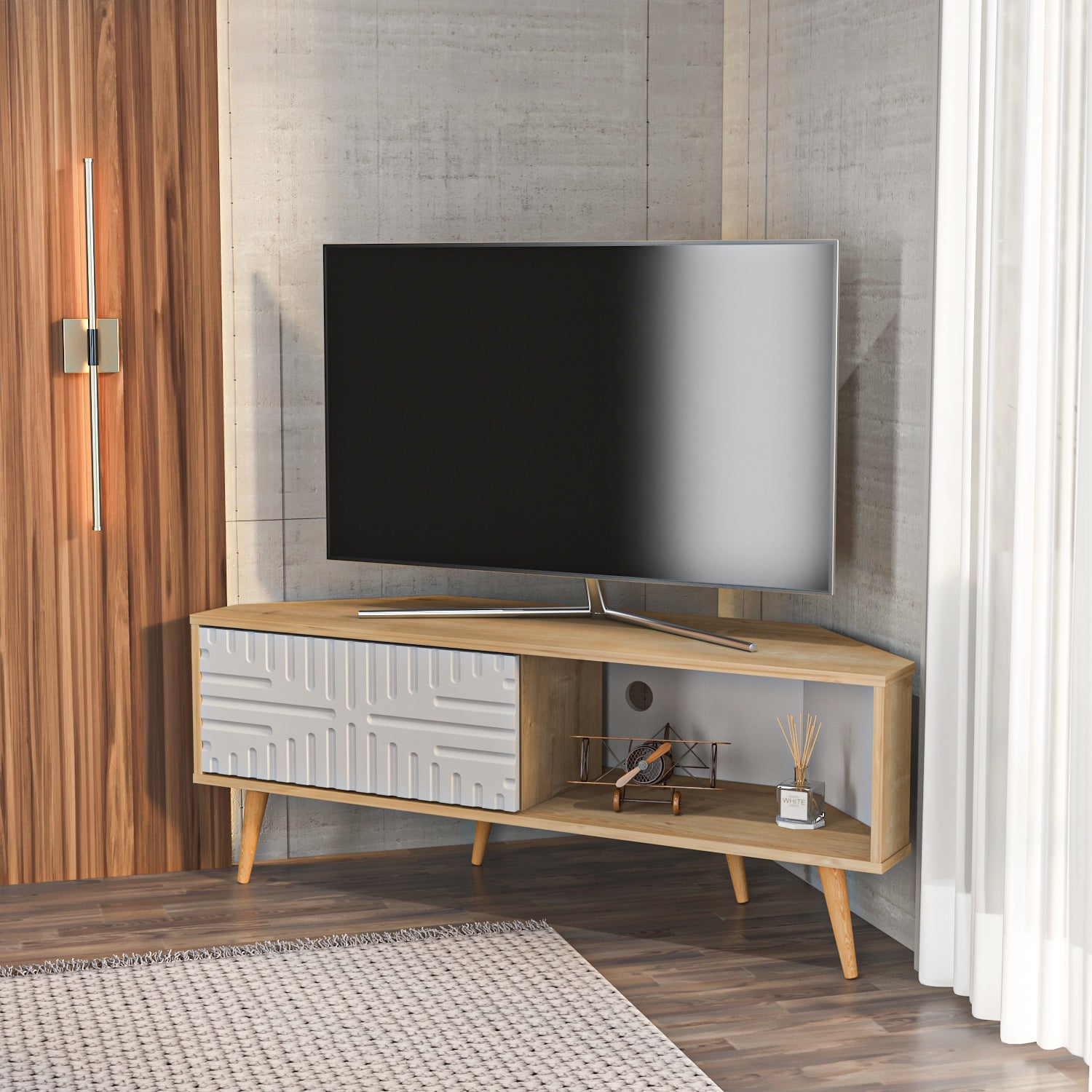 Mora Corner TV Stand
