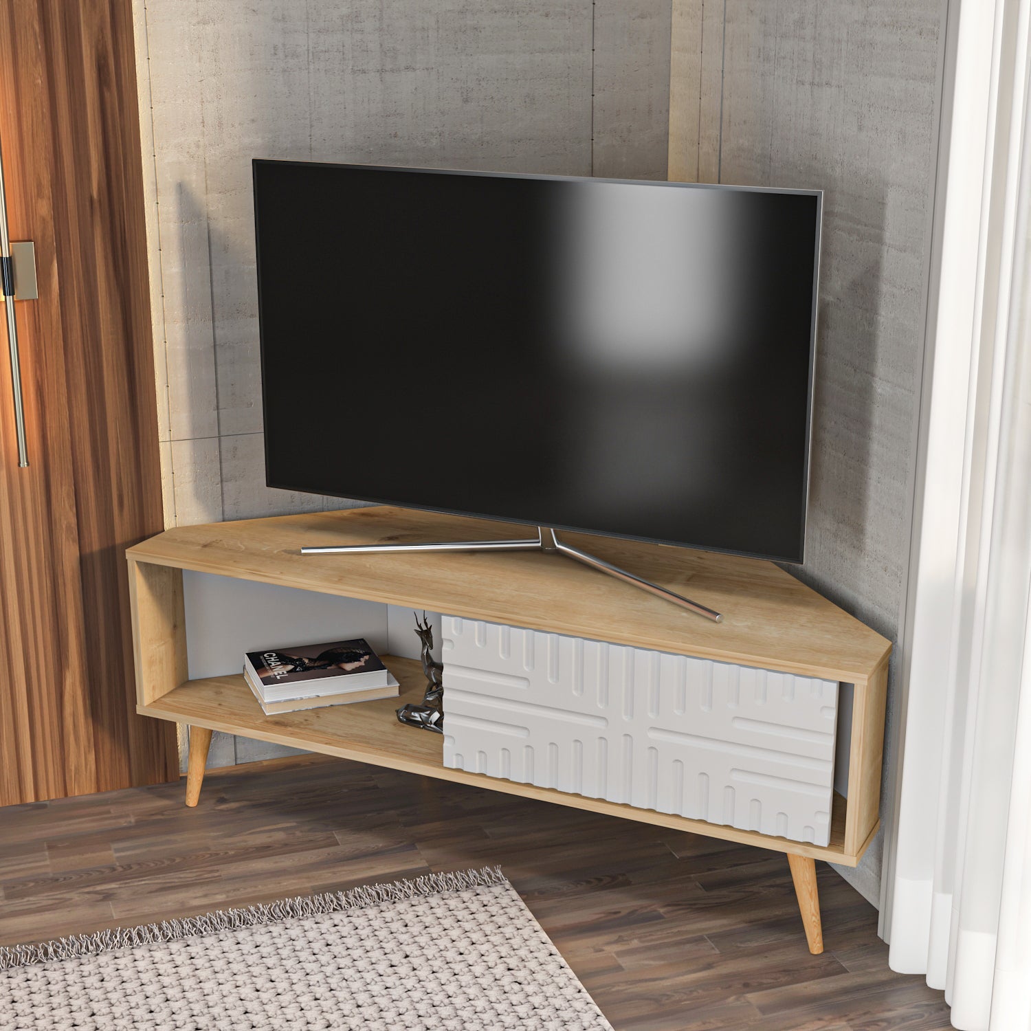 Mora Corner TV Stand