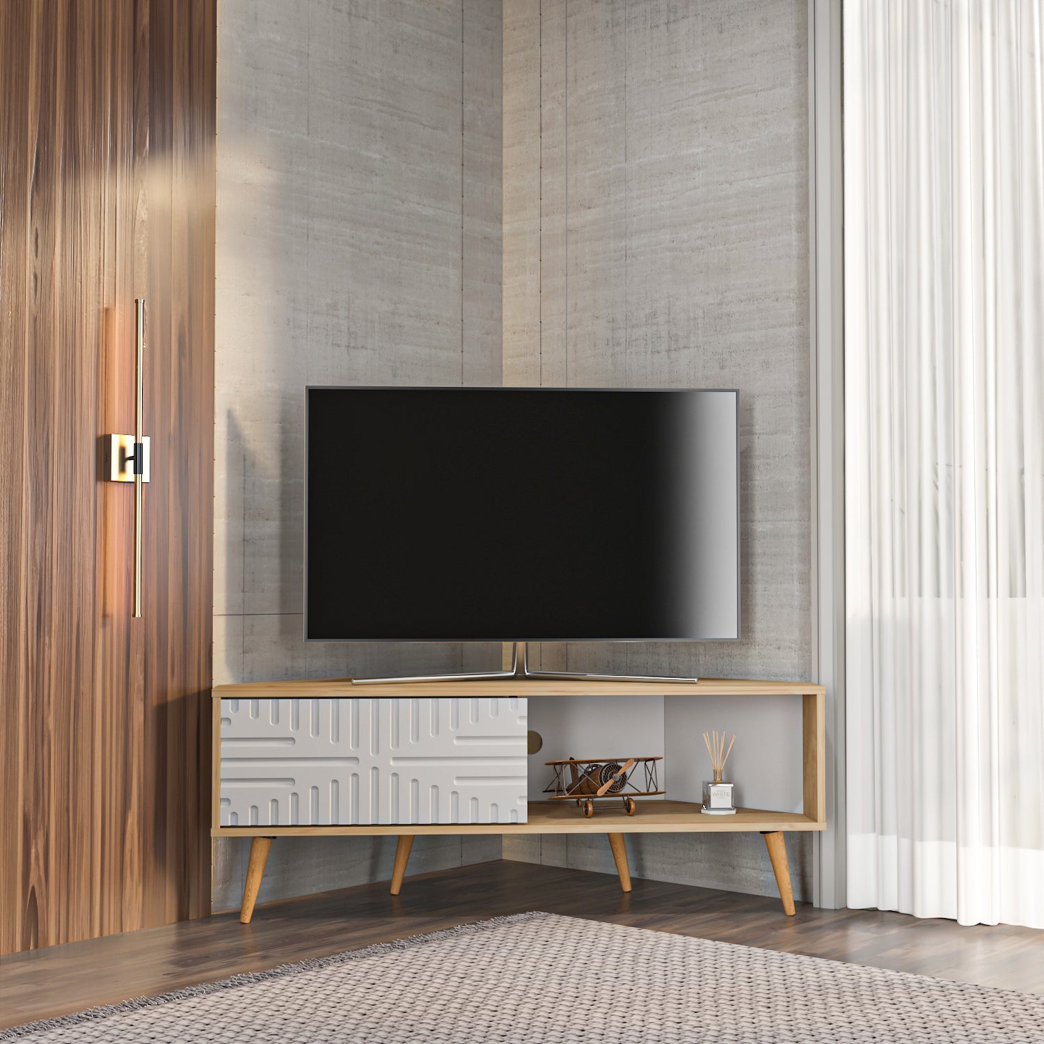 Mora Corner TV Stand