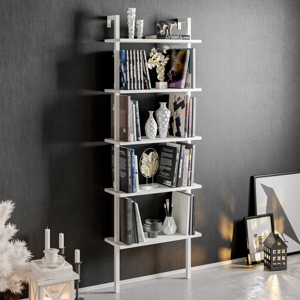 Piante 68" Ladder Bookcase, 5 Shelves