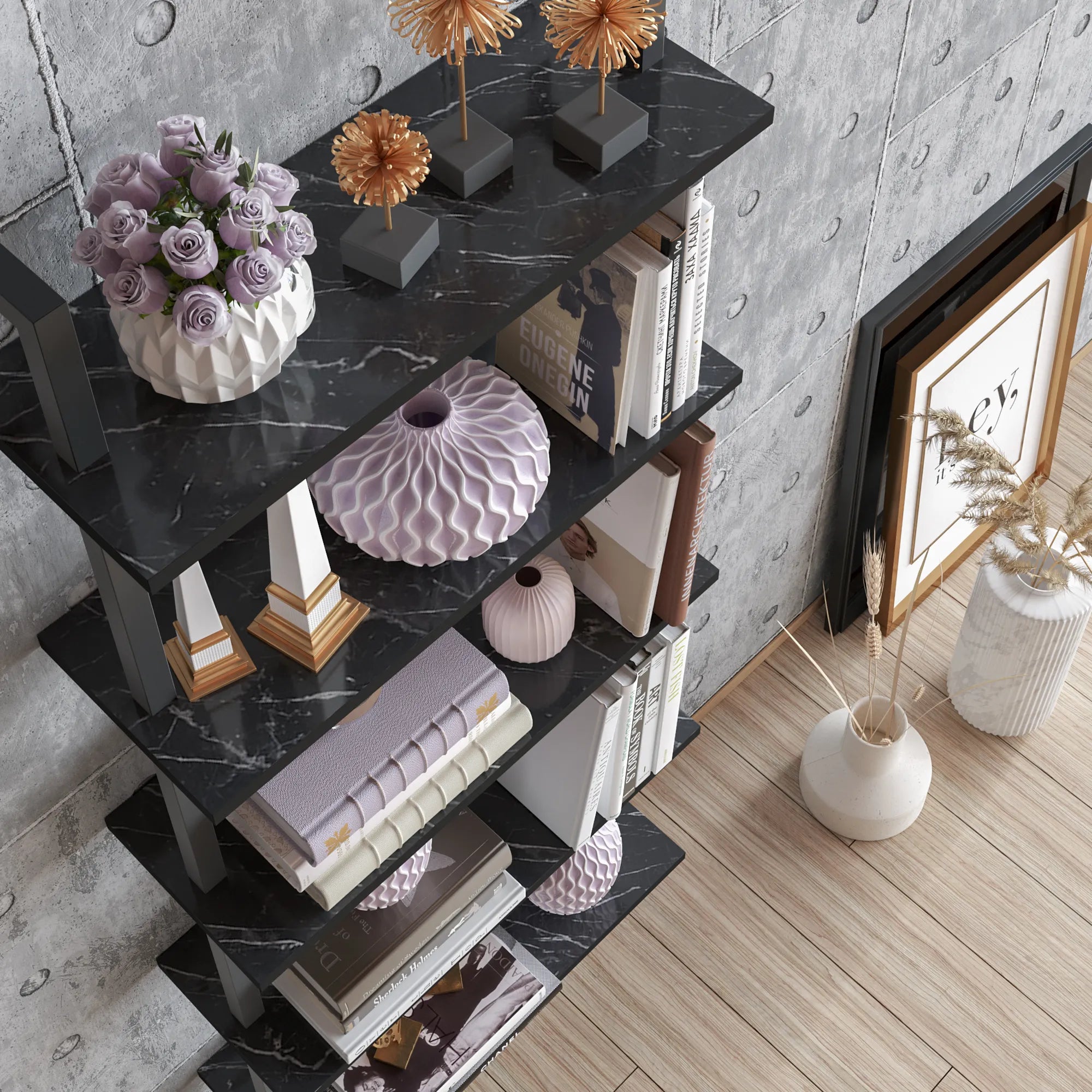 Piante 68" Ladder Bookcase, 5 Shelves