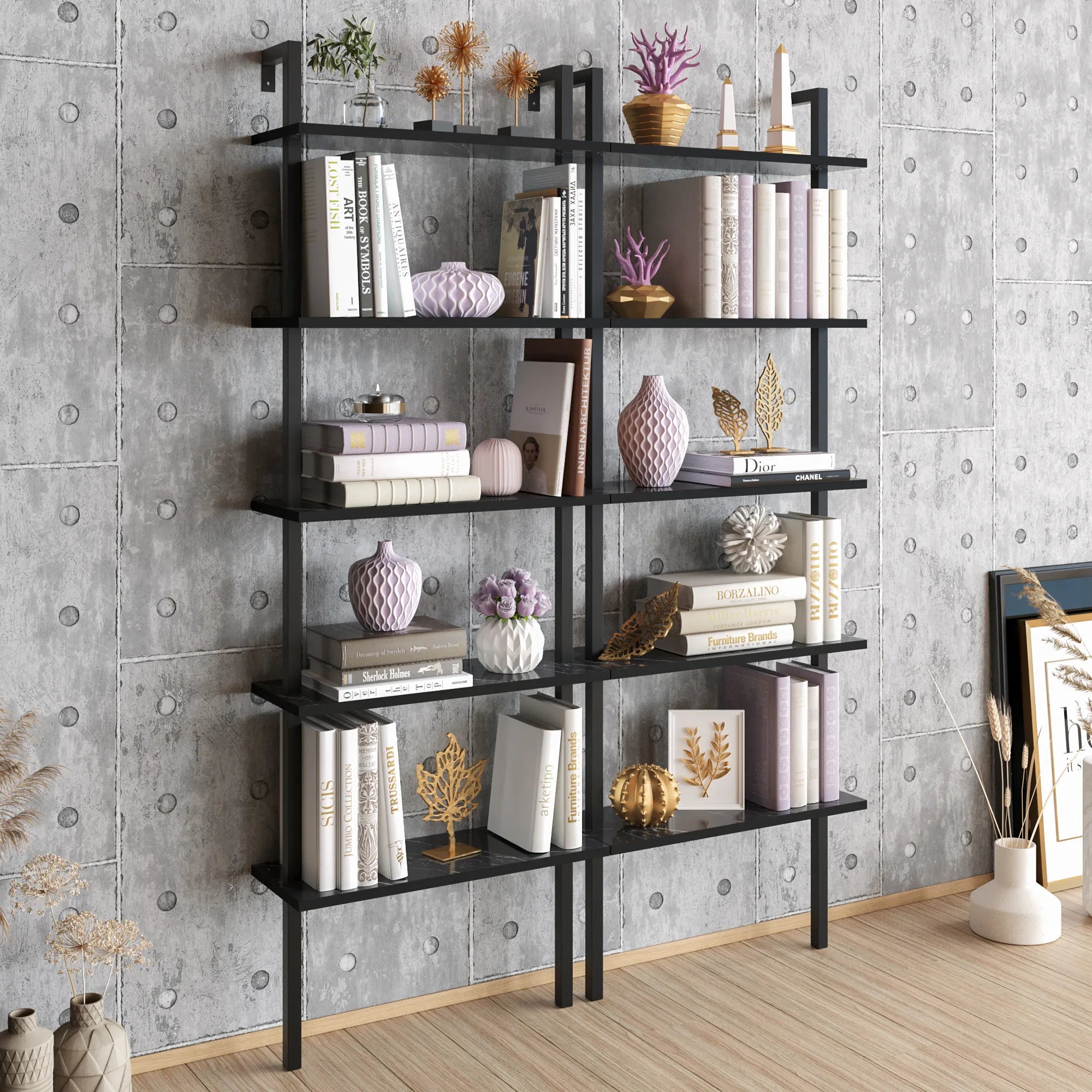 Piante 68" Ladder Bookcase, 5 Shelves
