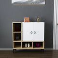 Platin Shoe Cabinet with Open Shelves, 39"