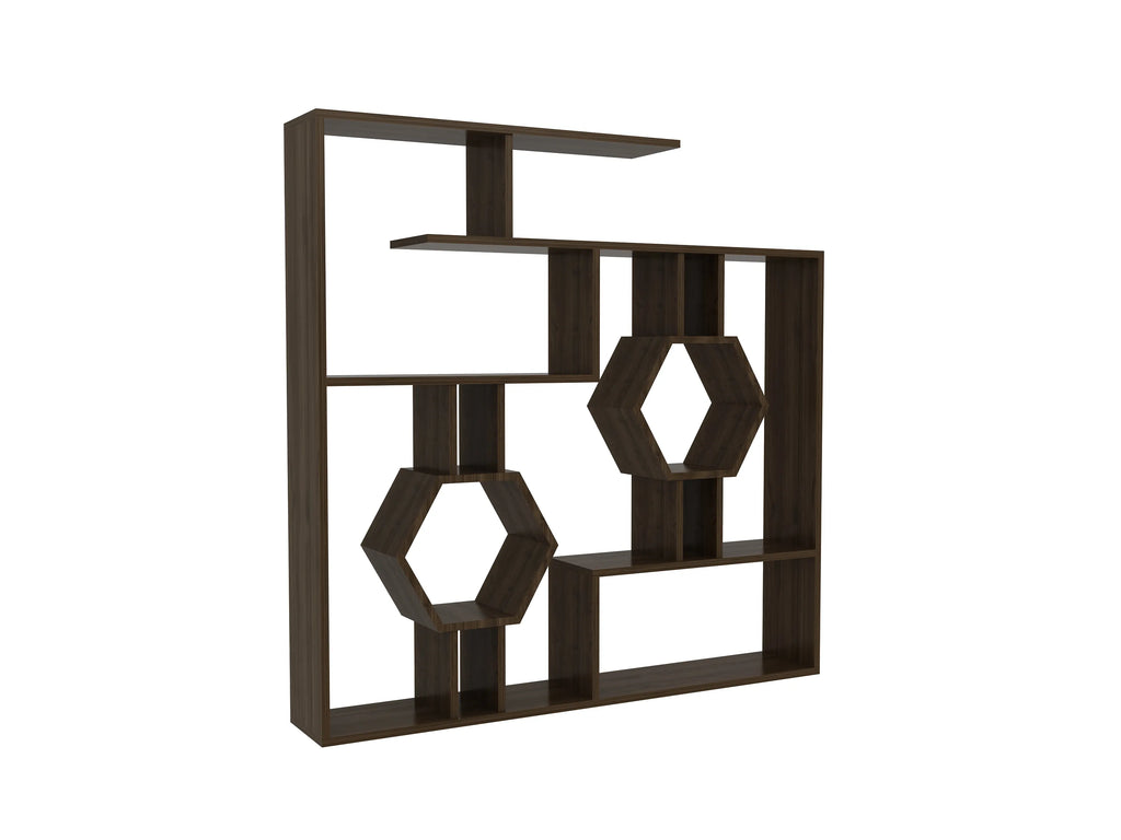 Tamara Geometric Bookcase, 53"