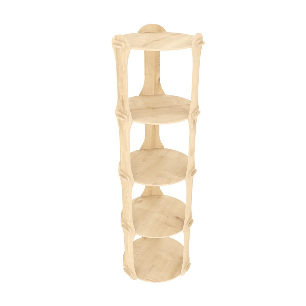 Yuvar Tall Narrow Bookcase