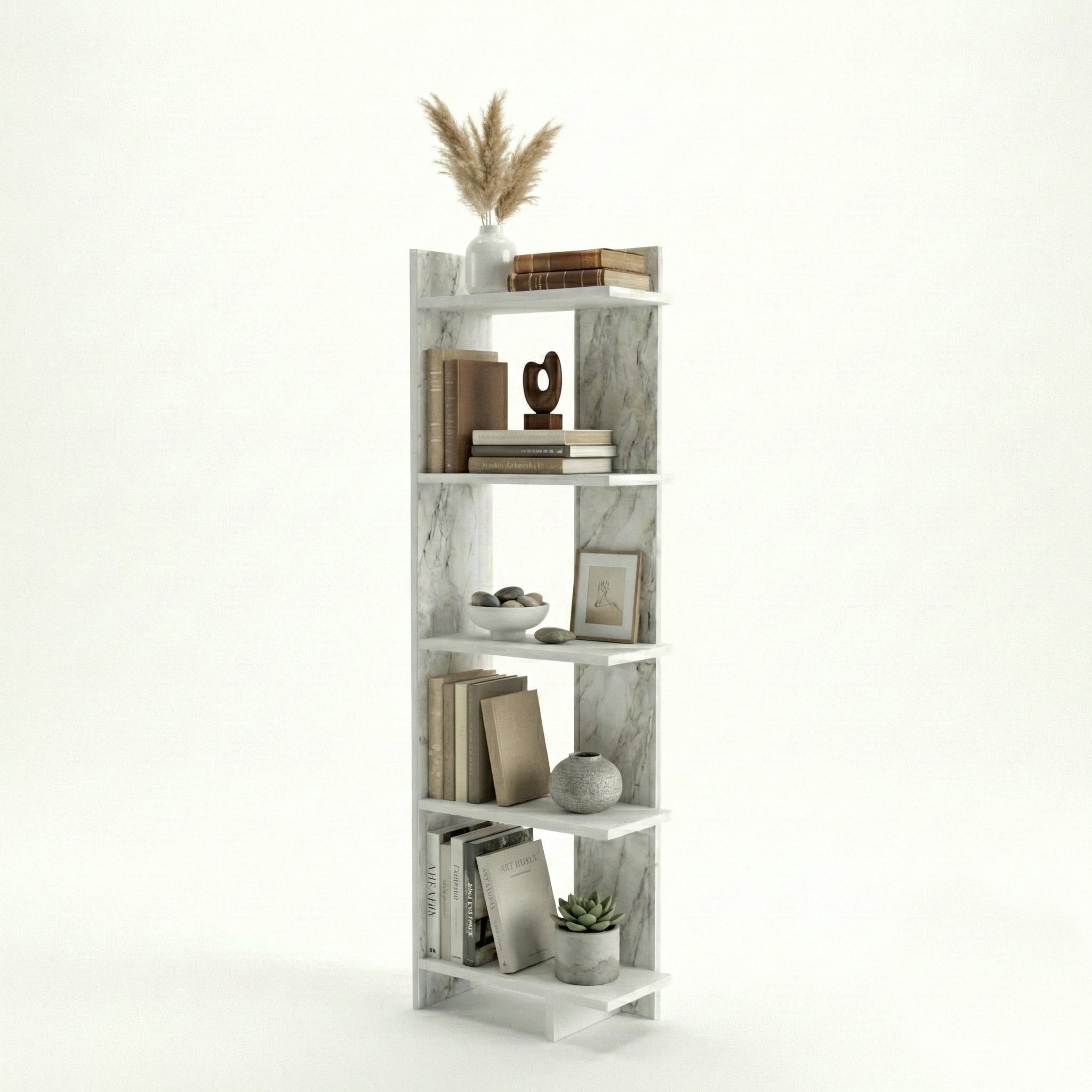 Alice 5-Tier Corner Bookcase