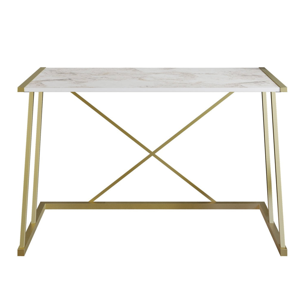 Anemon 47" Desk with Crossbar Metal Frame