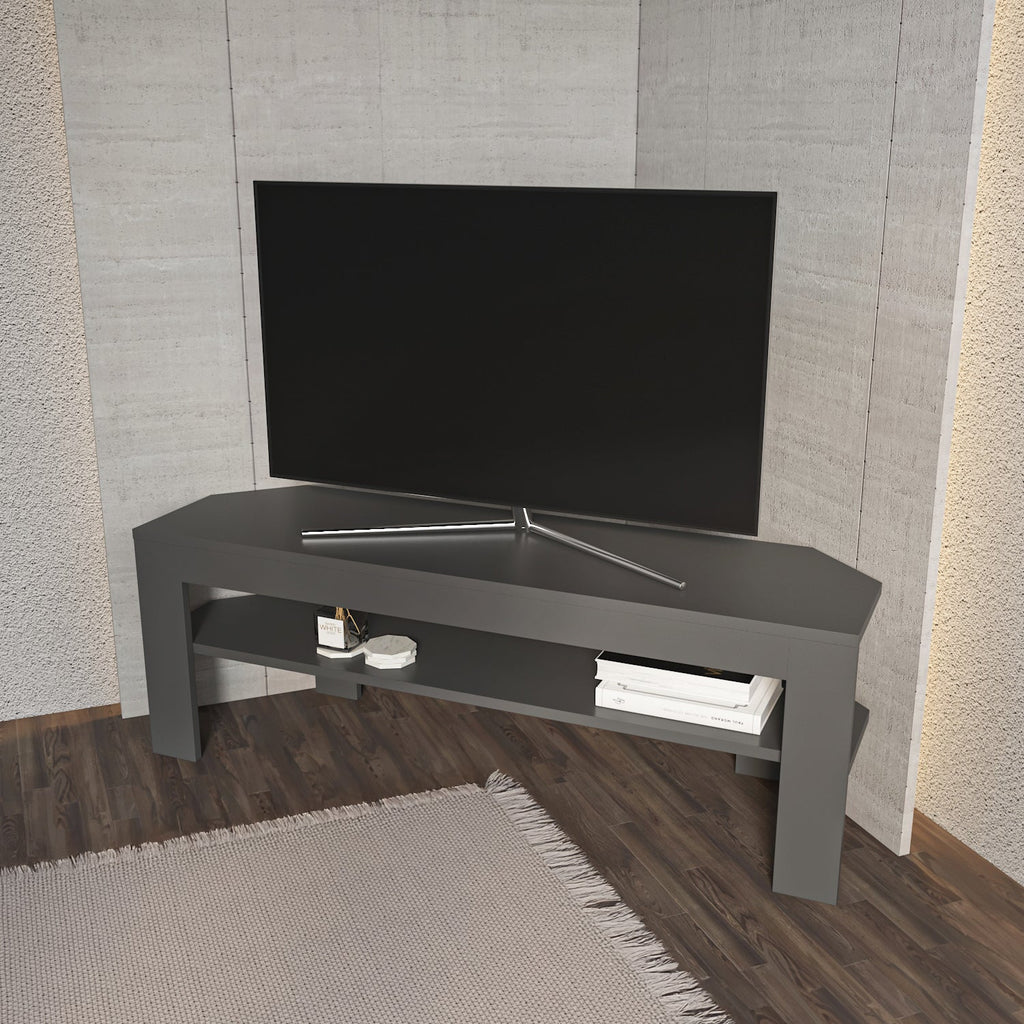 Rita Space-Saving Corner TV Stand