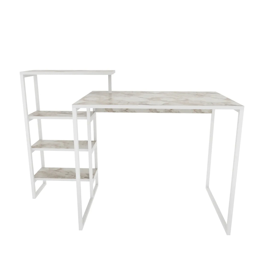 Rino 52" Desk with Built-In Bookshelf