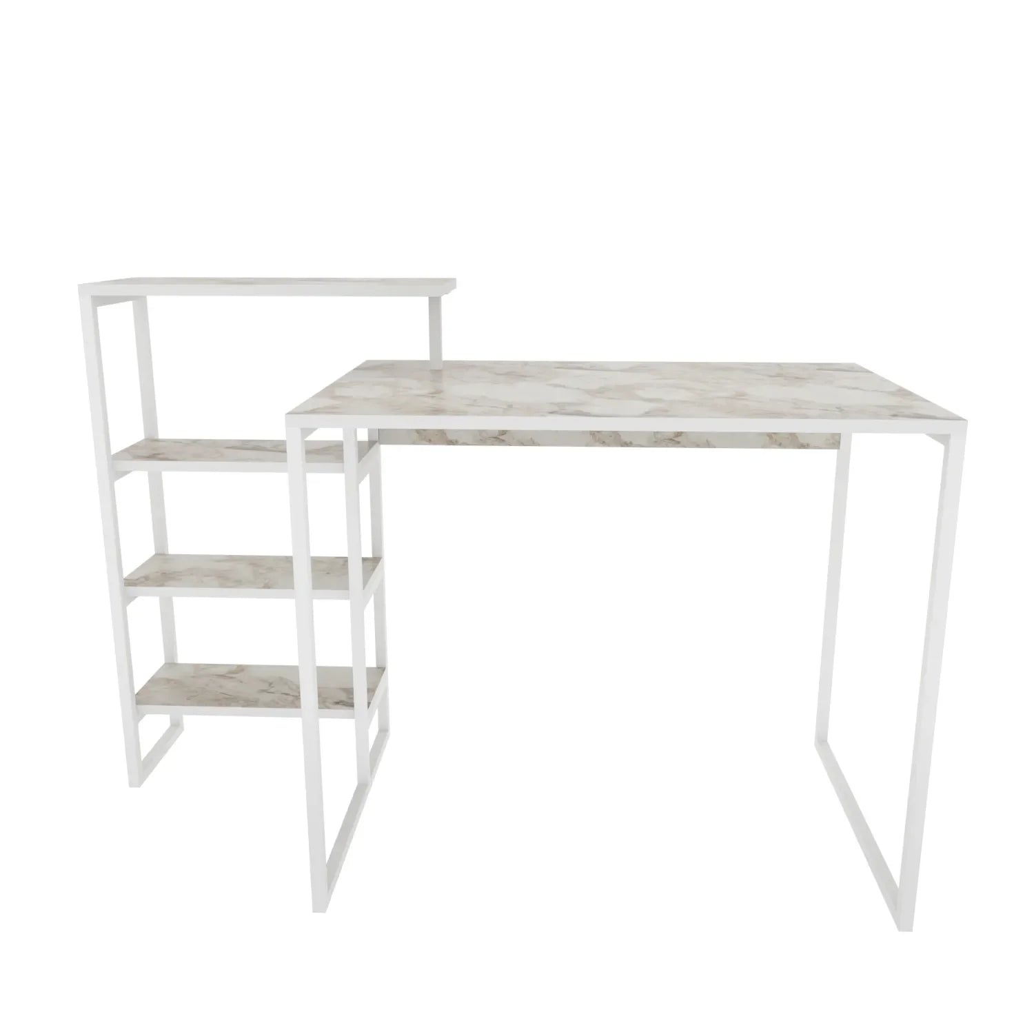Rino 52" Desk with Built-In Bookshelf