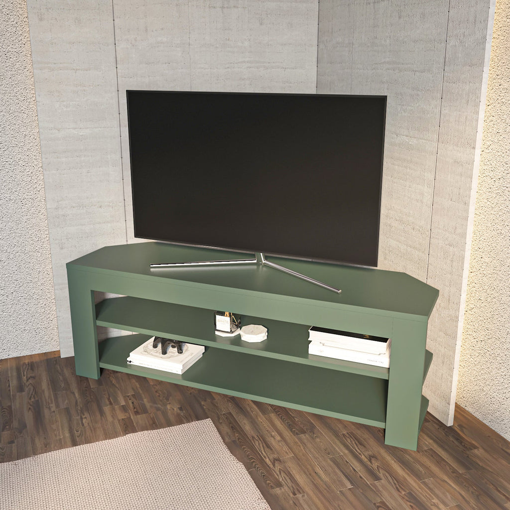 Rita Space-Saving Corner TV Stand