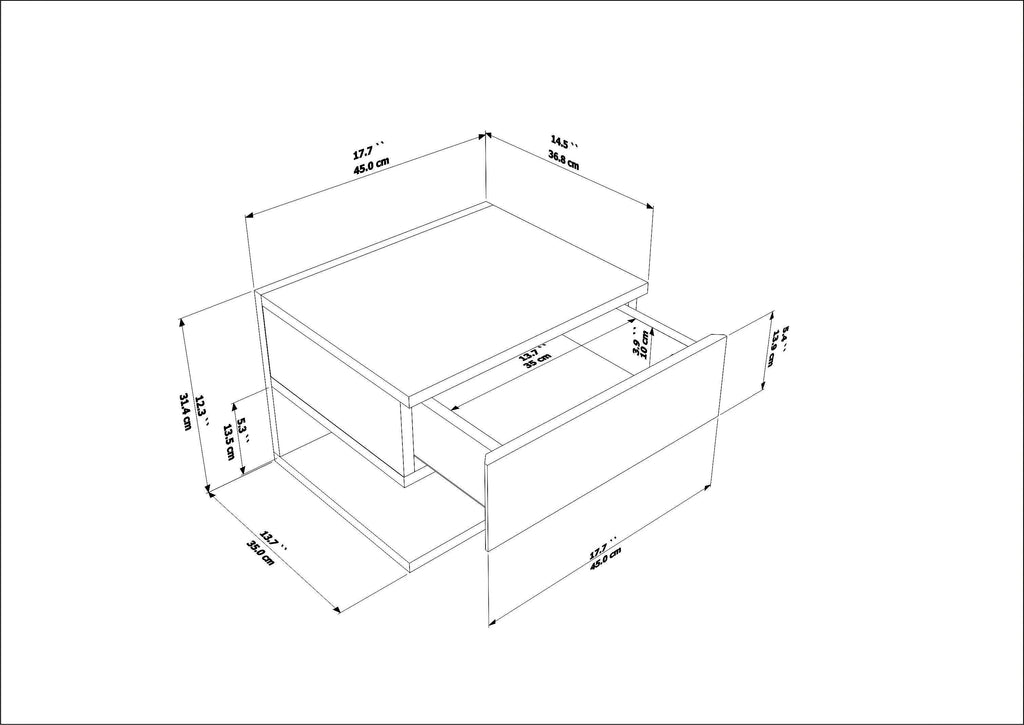 Vivid Floating Nightstand