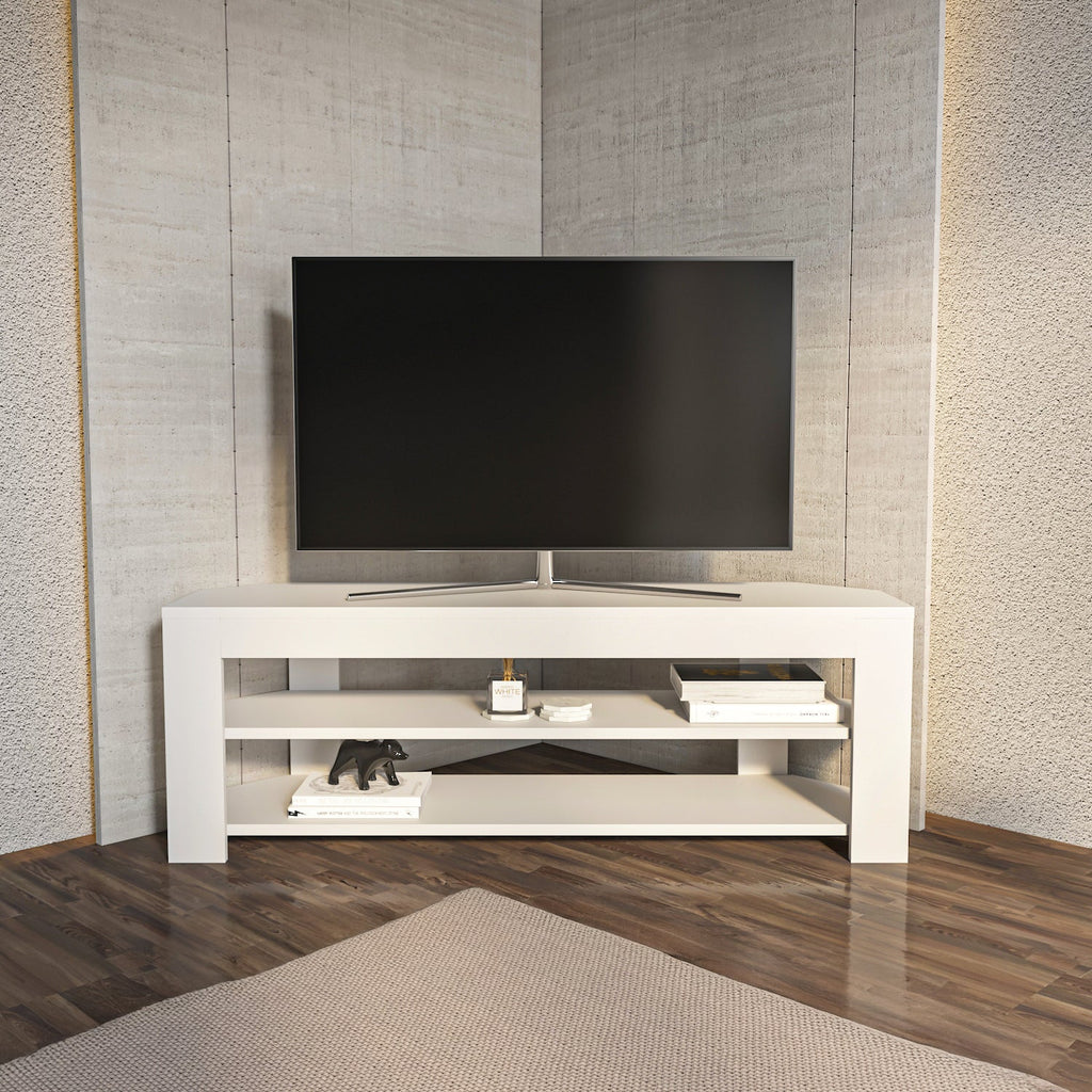 Rita Space-Saving Corner TV Stand
